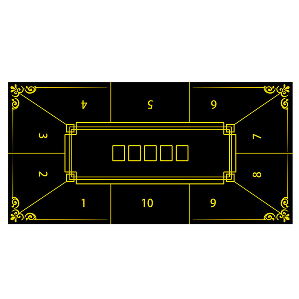Gaming Accessories For Table - 厚手のゴム製ポーカーテーブルクロス カジノ テキサスホールデム テーブルマット ボードゲーム デスクマット