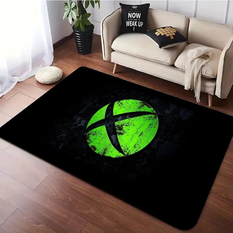 Gaming Accessories Boys - Xbox ゲームカーペット リビングルーム 洗える床 ラウンジ 大面積