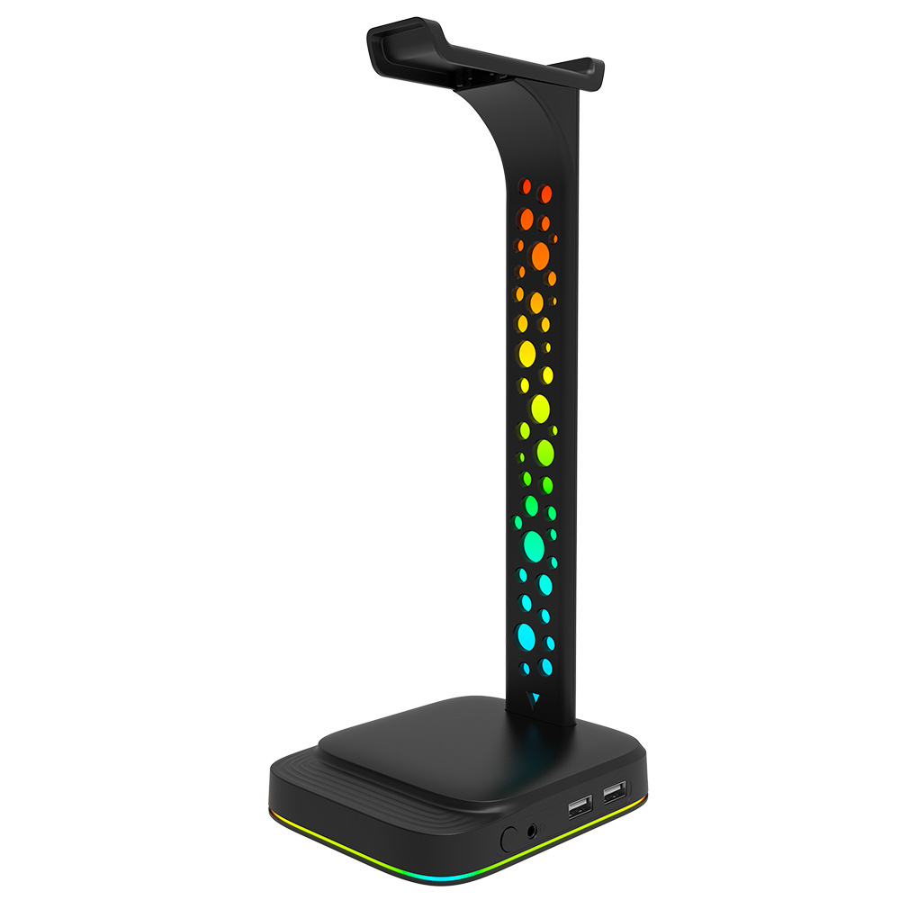 Headset Stand Rgb - マルチカラー RGB ゲーミングヘッドセットヘッドフォンスタンド充電器イヤホンホルダー PC デスクトップゲーマーヘッドセットブラケットイヤホンアクセサリー