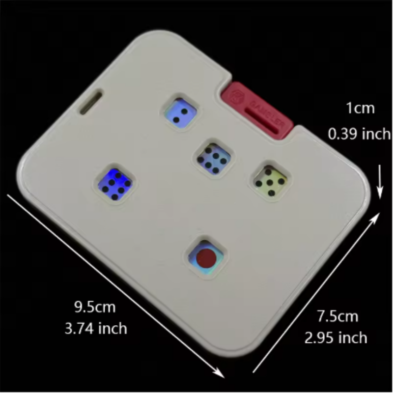 Gaming Accessories For Table - ポータブルダイス EDC ストレス解消 メカニカルカードプレスダイス、テーブルゲーム、パーティー用ギフト、楽しくてインタラクティブなゲームアクセサリー