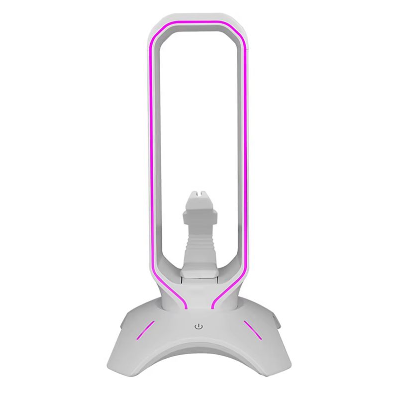 Headset Stand Rgb - B27B RGB ゲーミングヘッドフォンスタンド オーバーイヤーヘッドセットホルダー マウスバンジーコード棚付き デスクディスプレイ用
