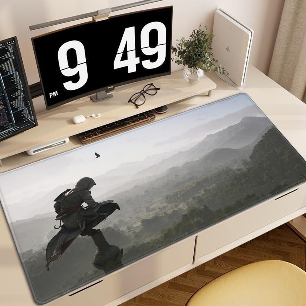 Gaming Accessories Gift For Boyfriend - アサシンクリードノンスリップ PC 大型ゲーミングマウスパッドアクセサリーゲーマーマウスパッドサイズ e スポーツキーボードマットボーイフレンドギフト