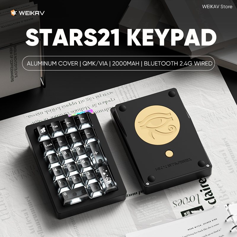 オリジナル WEIKAV Stars21 ワイヤレスアルミキ - Keyboard Numpad Separate のレビューと価格