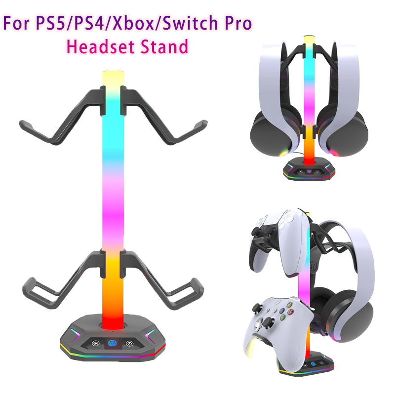 Playstation5 コントローラホルダーイヤホンハンガ - Headset Stand Rgb のレビューと価格