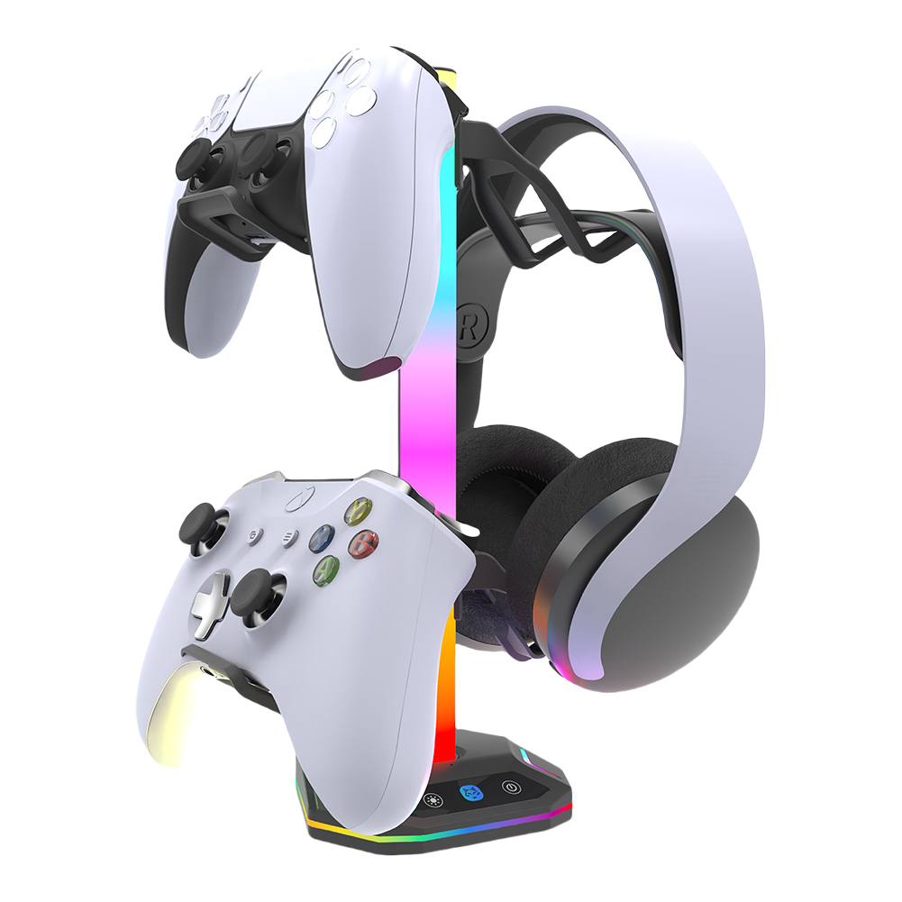 Playstation5 コントローラホルダーイヤホンハンガ - Headset Stand Rgb のレビューと価格