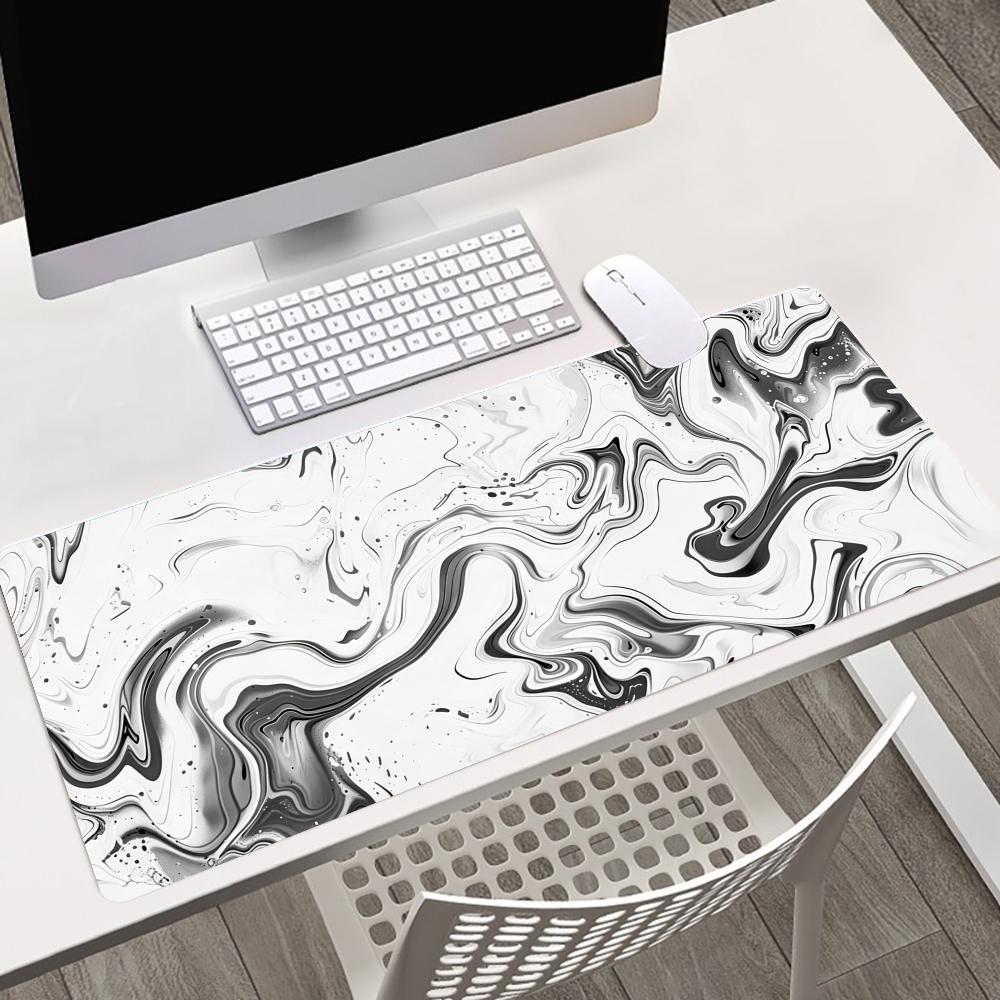 抽象的な流体デザインの滑り止めゴム製デスクマット、コンピュー - Gaming Accessories Pc Setup のレビューと価格