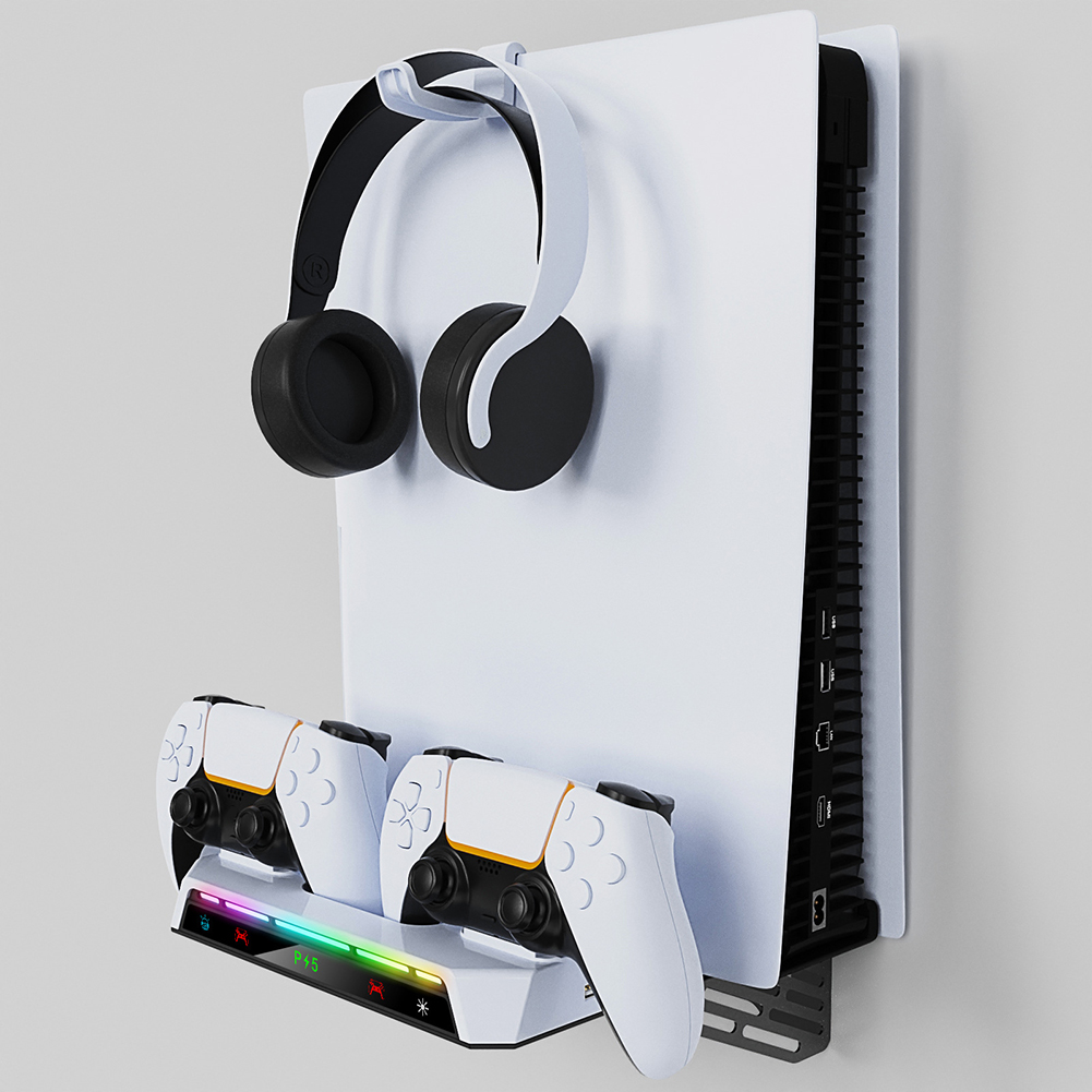 PS5/PS5スリムディスク版＆デジタル版用デュアルコントロ - Headset Stand Rgb のレビューと価格