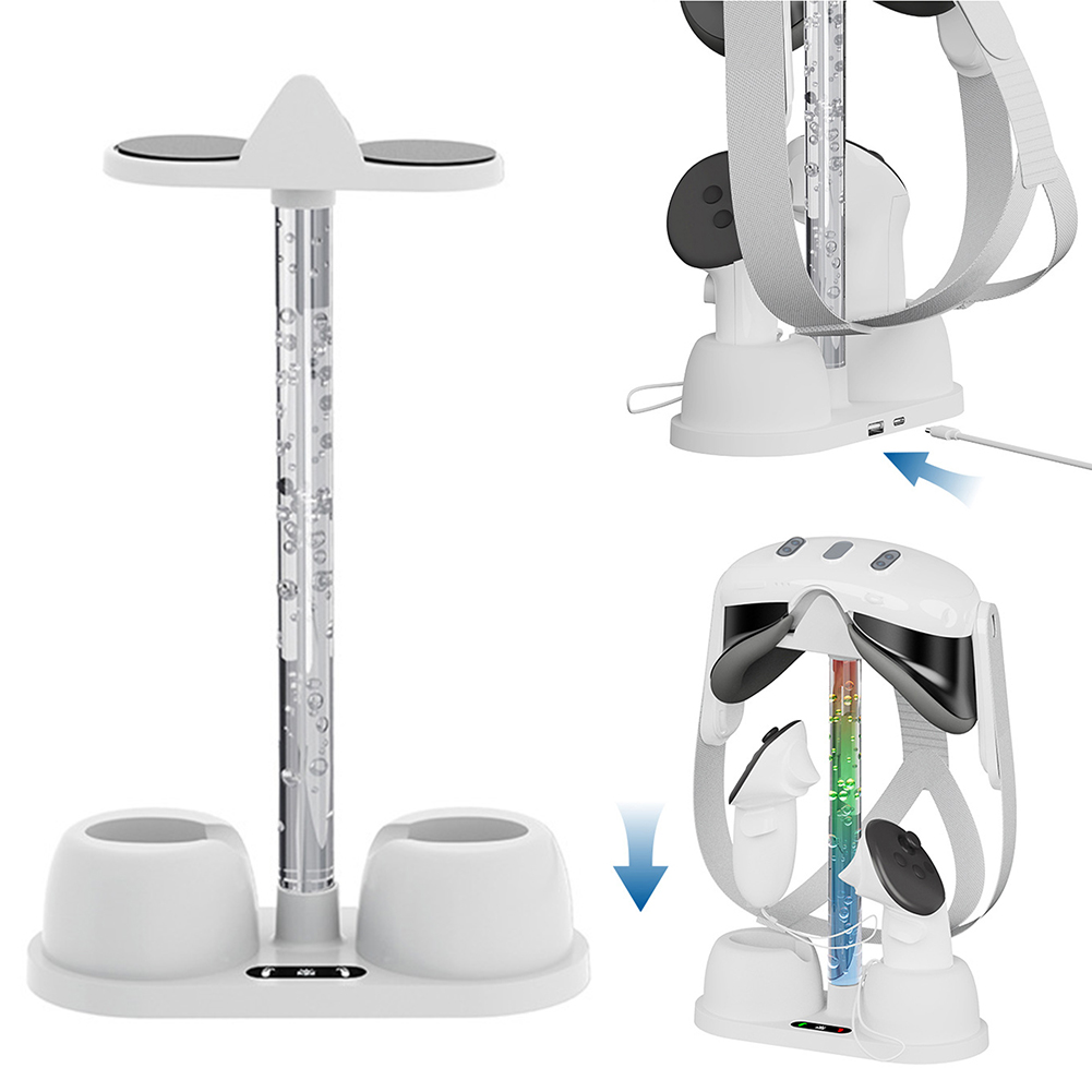 ホルダーベースコントローラー充電器 RGB ライト VR メ - Headset Stand Rgb のレビューと価格