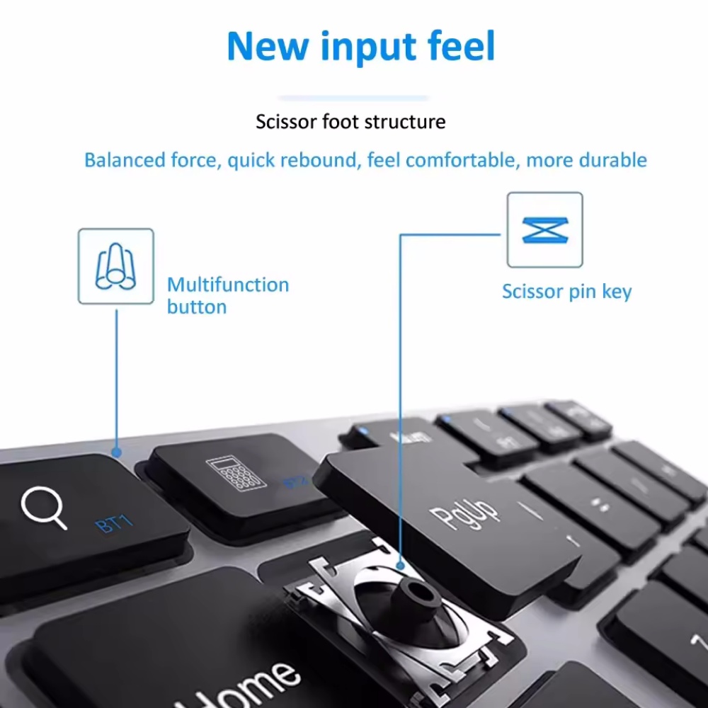 2.4Ghz ワイヤレス + Bluetooth テンキーパ - Keyboard Numpad Separate のレビューと価格