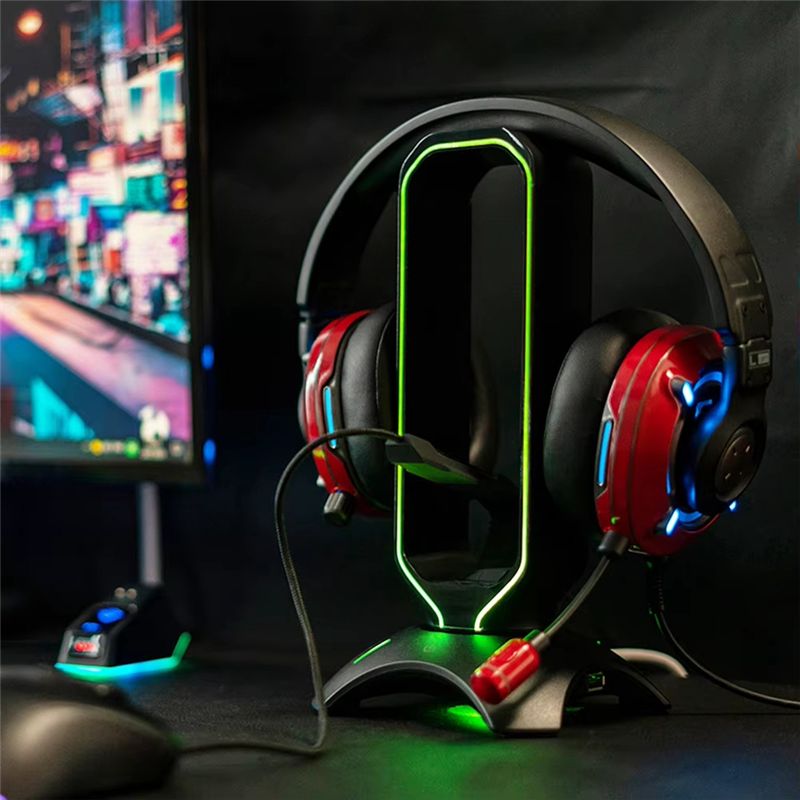 B27B RGB ゲーミングヘッドフォンスタンド オーバーイ - Headset Stand Rgb のレビューと価格