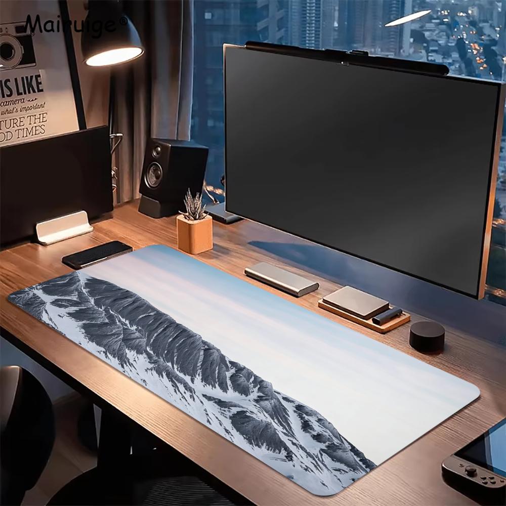 マウンテンスノーアンチスリップラバーゲーミングマウスパッド大 - Gaming Accessories Pc Setup のレビューと価格