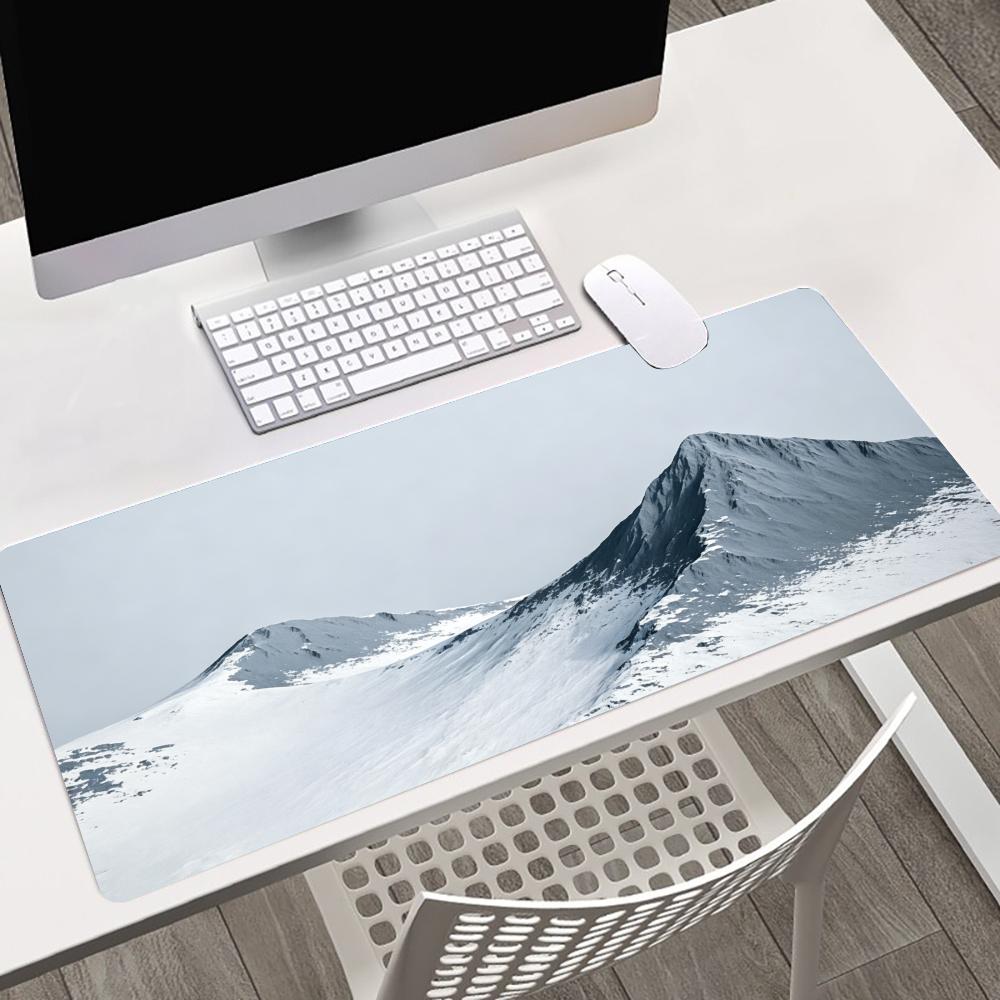 マウンテンスノーアンチスリップラバーゲーミングマウスパッド大 - Gaming Accessories Pc Setup のレビューと価格