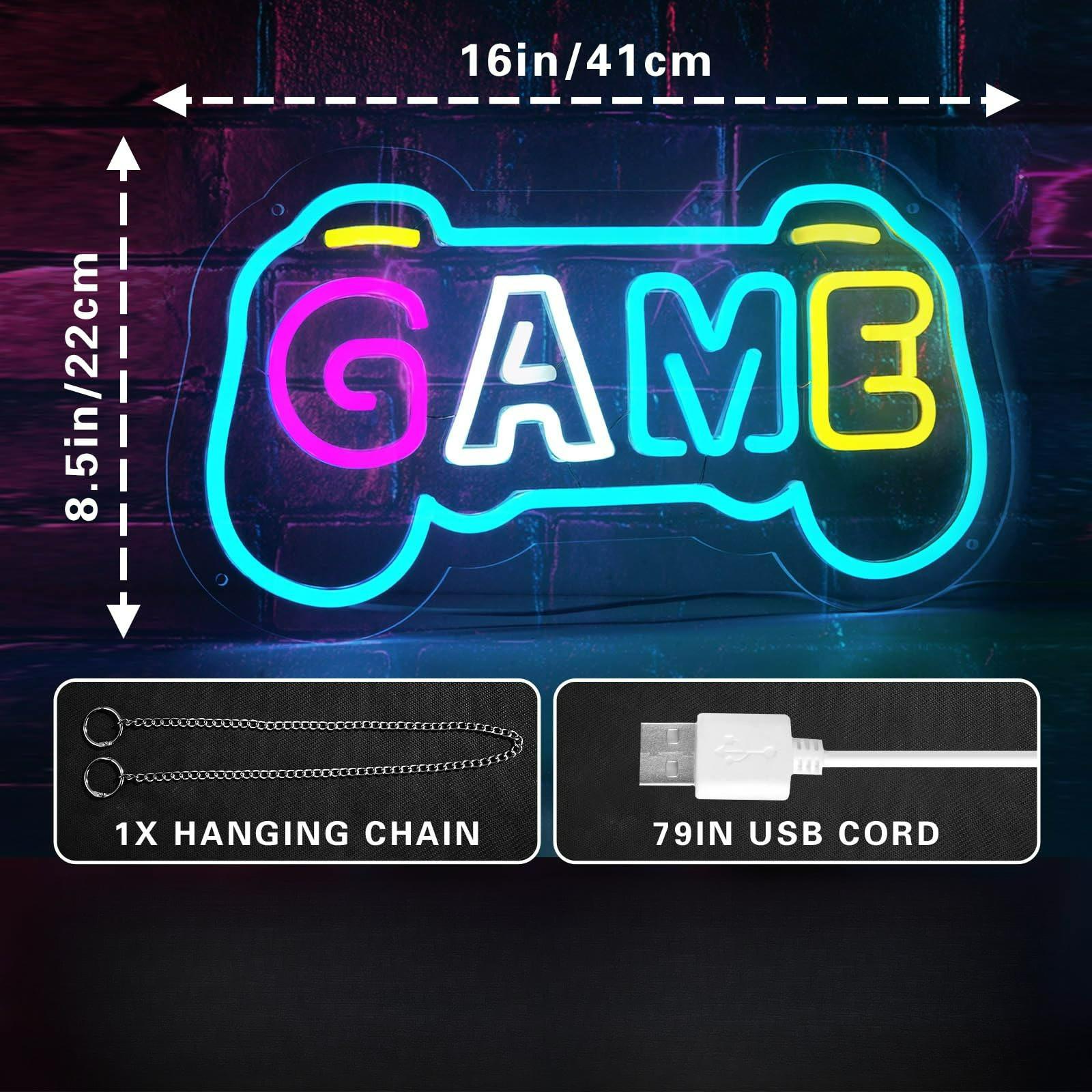 ゲーマーの部屋の装飾用ゲームネオンサイン、ゲームパッド型US - Gaming Accessories Boys のレビューと価格