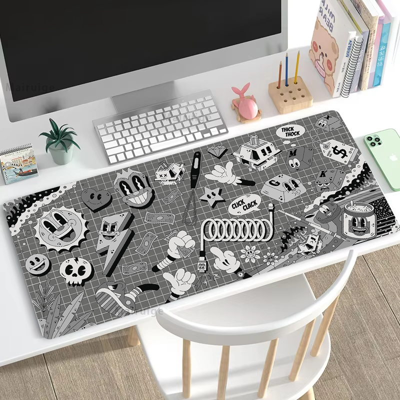 大型グラフィティマウスパッド、オフィスラグ、デスクマット、P - Gaming Accessories Pc Setup のレビューと価格