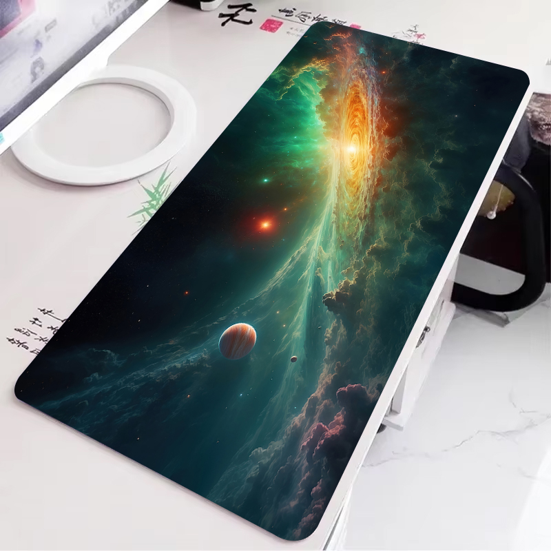 大型滑り止めスターリーギャラクシーマウスパッド、オフィスゲー - Gaming Accessories For Table のレビューと価格