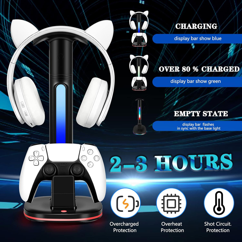 コントローラー用充電ステーション,rgbヘッドフォンスタンド - Headset Stand Rgb のレビューと価格