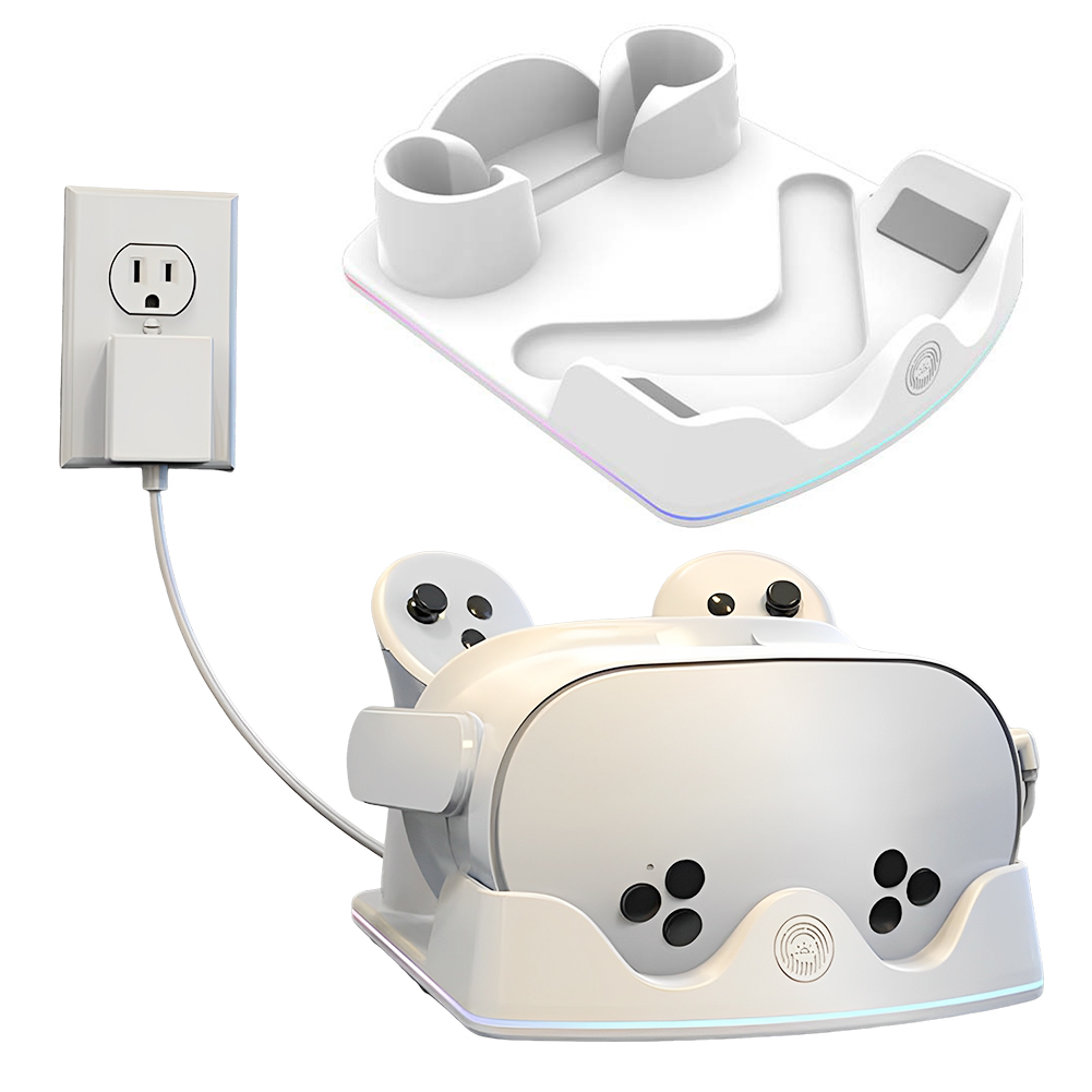 メタクエスト3S VR充電ステーション用充電ドック、RGBラ - Headset Stand Rgb のレビューと価格
