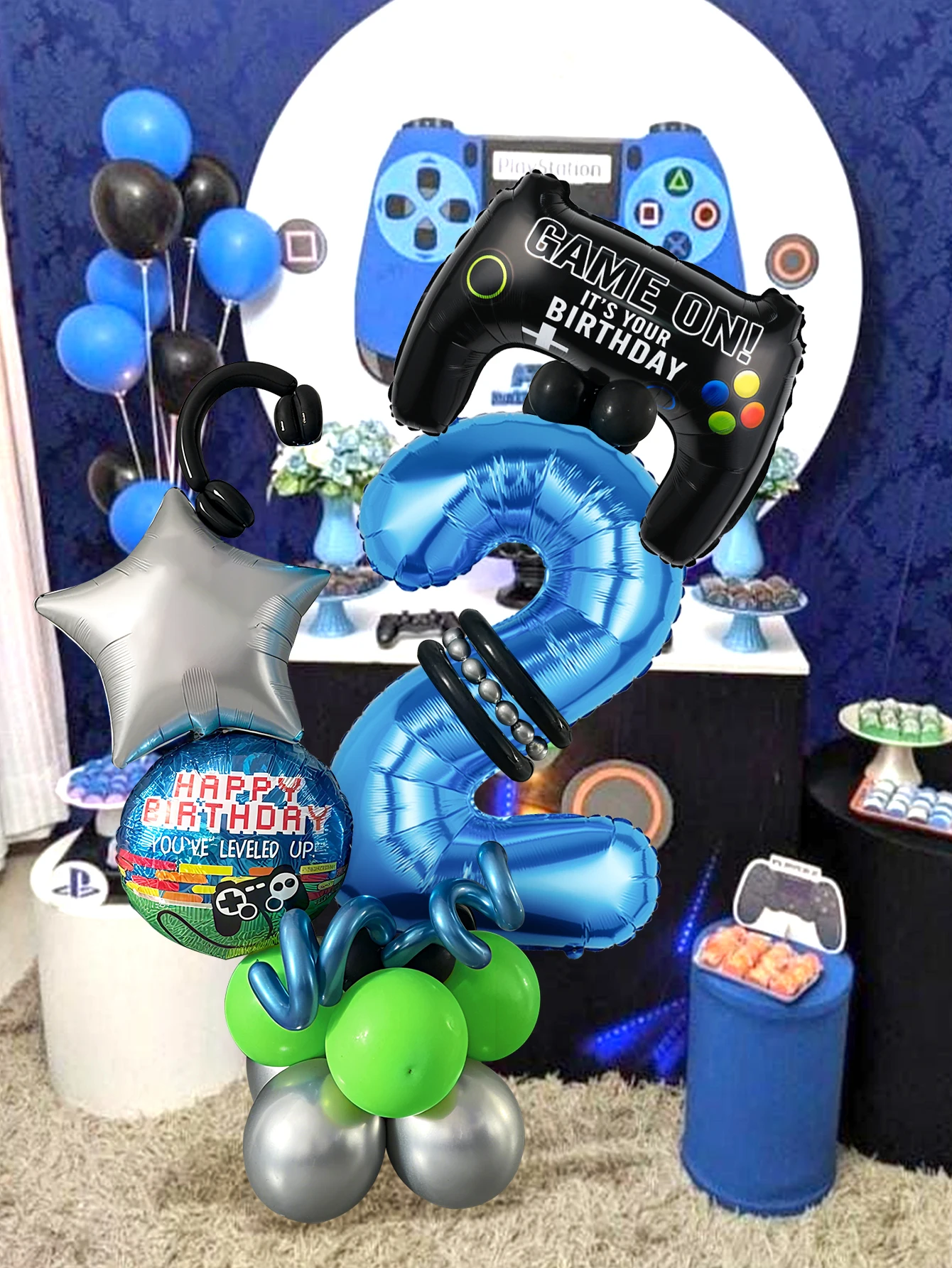 32個入りゲームテーマ誕生日ナンバーバルーンキット、ゲーマー - Gaming Accessories Boys のレビューと価格