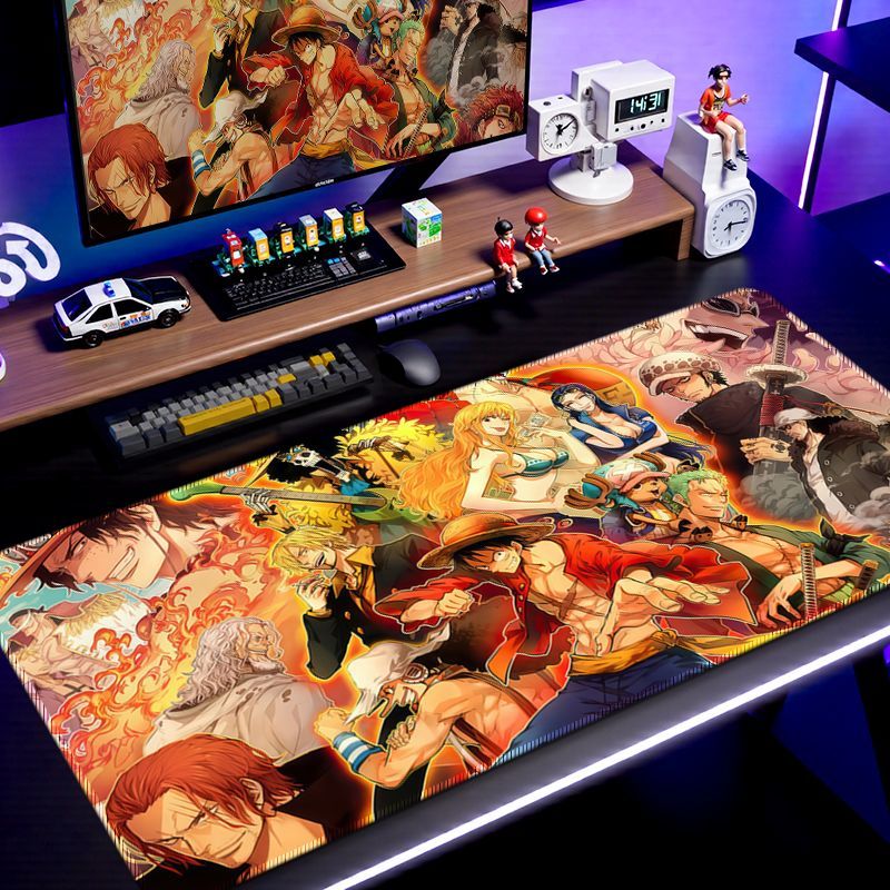 アニメワンピースルフィゾロナミ印刷マウスパッドゲーム Pc  - Gaming Accessories Boys のレビューと価格