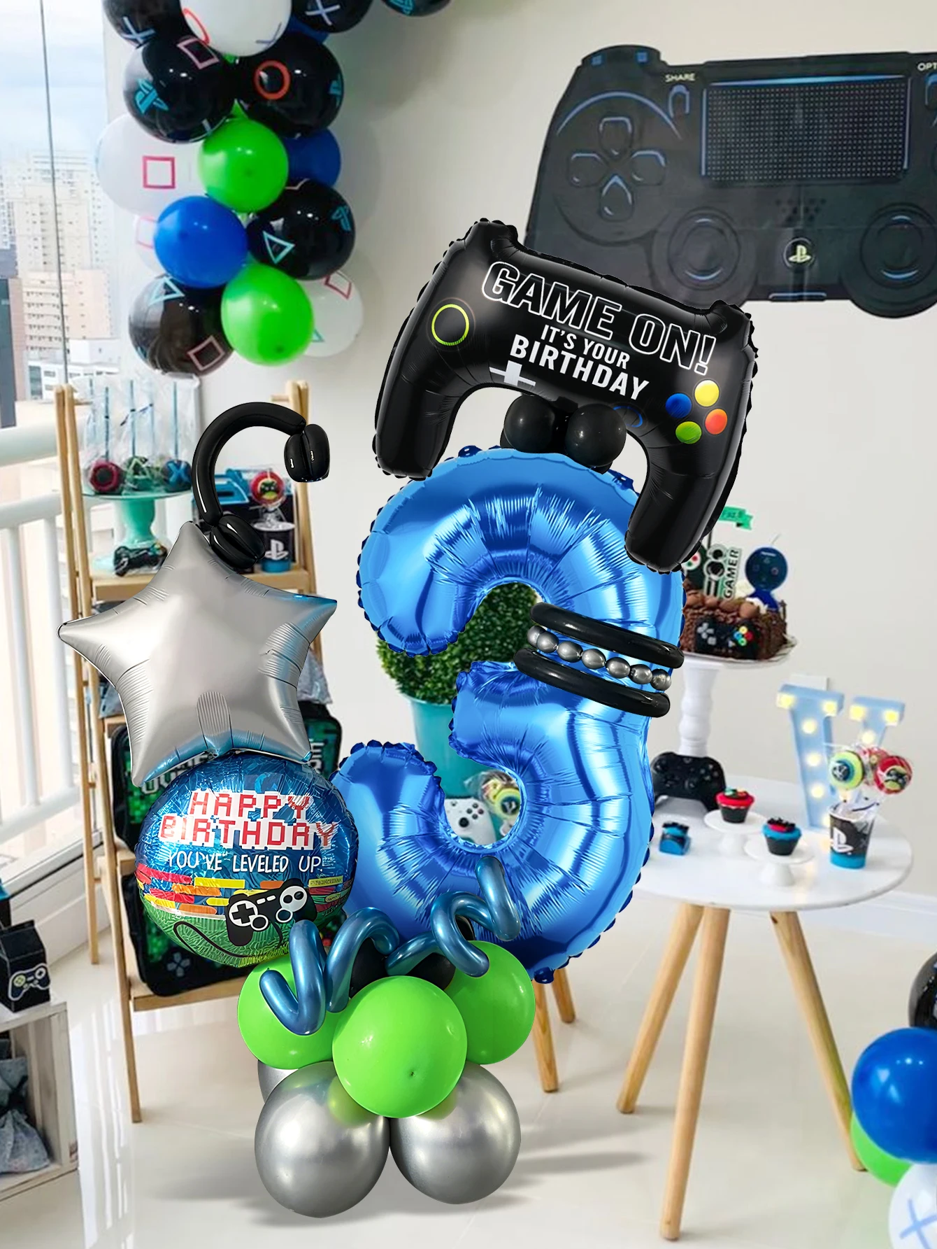 32個入りゲームテーマ誕生日ナンバーバルーンキット、ゲーマー - Gaming Accessories Boys のレビューと価格