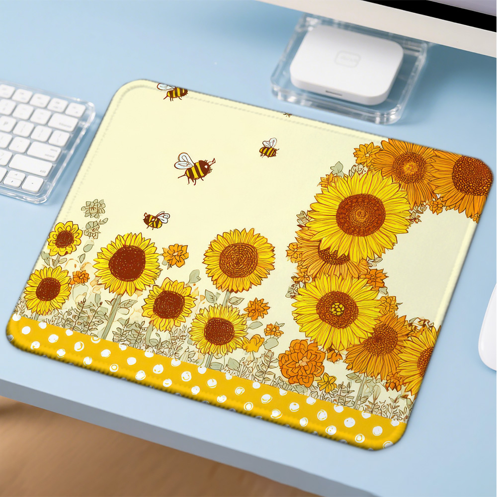 Mosepad サンフラワーコンピュータマットデスクアクセサ - Gaming Accessories Companies のレビューと価格