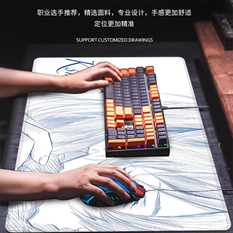 アニメキャラクター大型マウスパッド綾波綾名レイeスポーツゲー - Gaming Accessories For Table のレビューと価格